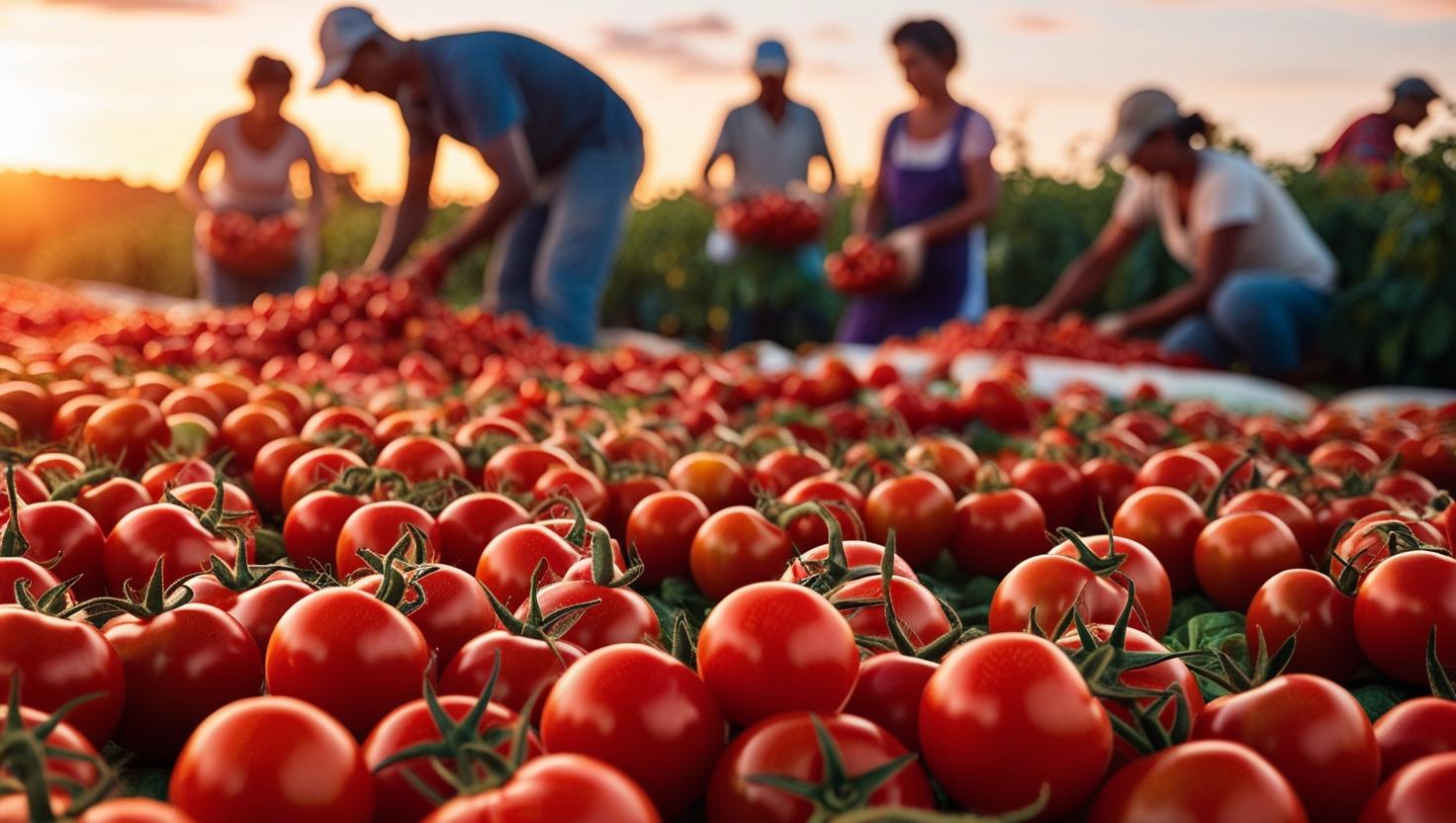 plantaciones grandes de tomates
